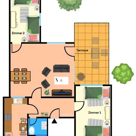 Gemuetliche Unterkuenfte Fuer Laengeren Aufenthalt Und Monteure Inkl Balkon, Waschmaschine, Wifi, Kueche Und Parkplatz